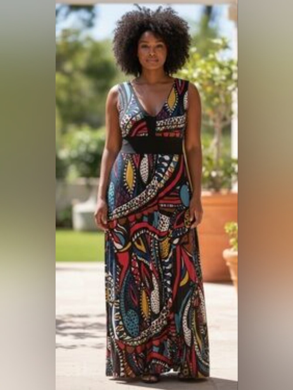 Desigual Multicolor Sleeveless Maxi Dress